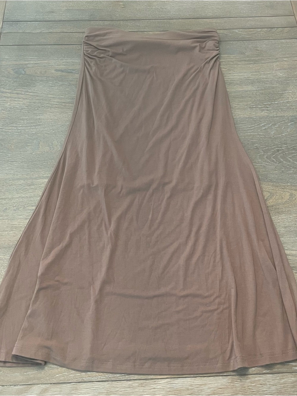 OGL Taupe Brown A-Line Maxi Skirt